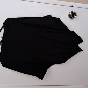 Black O/S Poncho